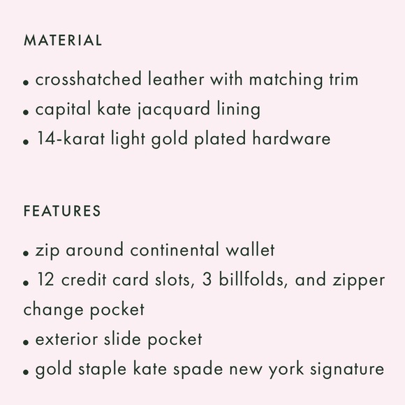 KATE SPADE Black Talla Laurel Way Large Wallet - Picture 4 of 5